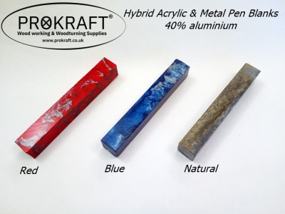 Metal Acrylic Hybrid Pen Blank